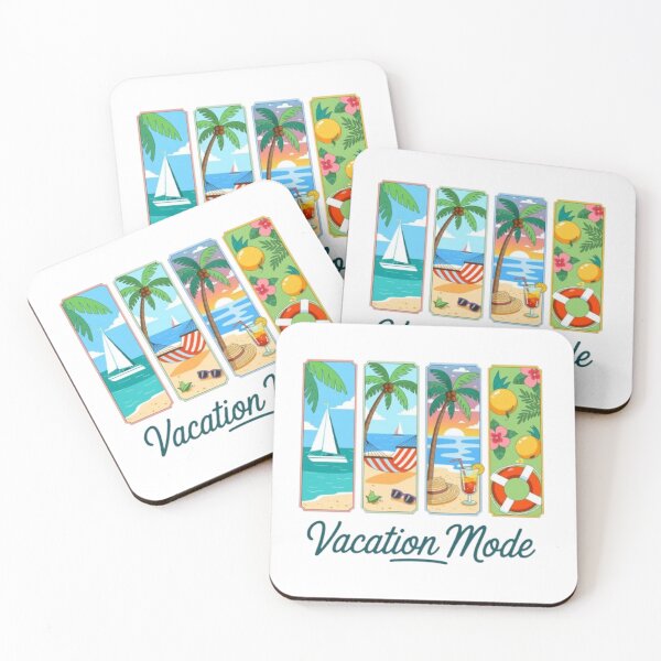 Aperçu de l'œuvre Vacation Mode – Évasion Tropicale Illustrée créée et vendue par MeowLoka ⭐⭐⭐⭐.