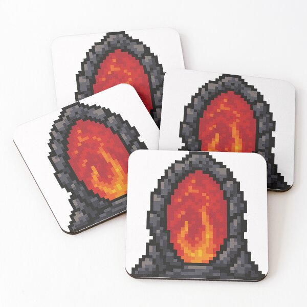 Item preview, 8-Bit Oblivion Gate Sticker/Badge designed and sold by YaldiDesigns.