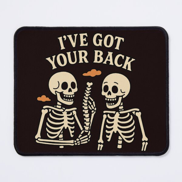Item preview, Funny Skeleton Halloween Pun – "I’ve Got Your Back designed and sold by FrameFlow.