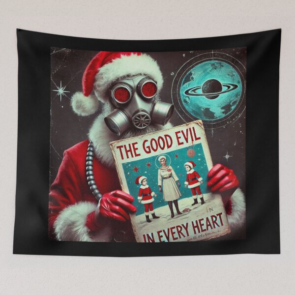 Item preview, Futuristic Santa Man Gas Mask Cosmic designed and sold by Voodoo Store Paranormal Collections.