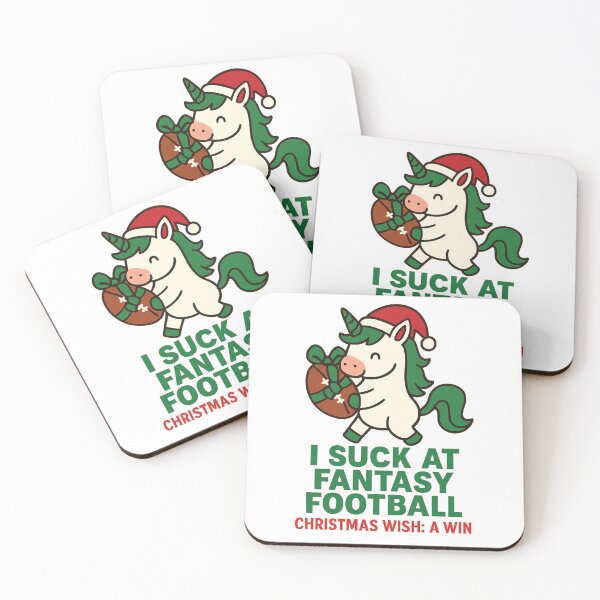 Item preview, Christmas I Suck at Fantasy Football – Christmas Wish: A Win fantasy Unicorn Football loser designed and sold by LuxeGraphix.