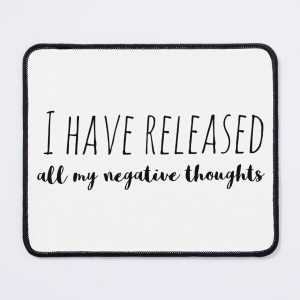 Item preview, I Have Released All My Negative Thoughts – Affirmation – Emotional Clarity Typography Design designed and sold by Camila  Ardila.