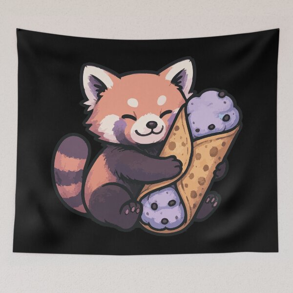 Item preview, Red Panda Cannoli designed and sold by TomFrontierArt.