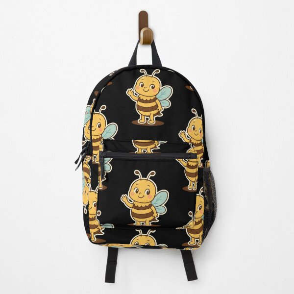 Item preview, Cute Smiling Bee Cartoon – Kawaii Sticker Design designed and sold by joshuayule.
