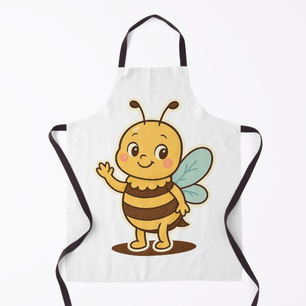 Item preview, Cute Smiling Bee Cartoon – Kawaii Sticker Design designed and sold by joshuayule.