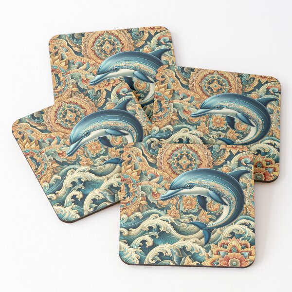 Item preview, Dolphin Among Thai Patterns designed and sold by Vanich-Panich.