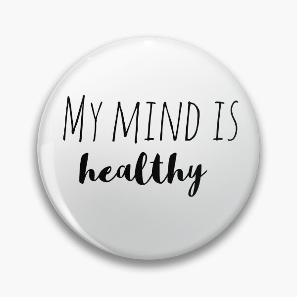 Item preview, My Mind Is Healthy – Affirmation – Mental Wellness Typography Design designed and sold by Camila  Ardila.