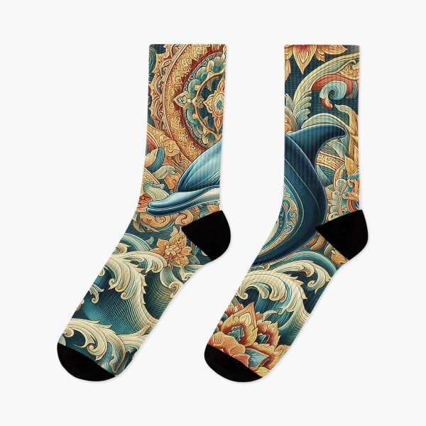 Item preview, Dolphin Among Thai Patterns designed and sold by Vanich-Panich.