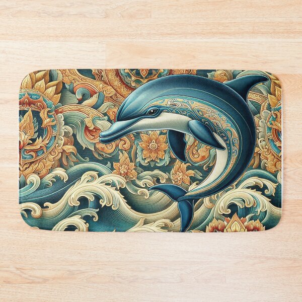 Item preview, Dolphin Among Thai Patterns designed and sold by Vanich-Panich.
