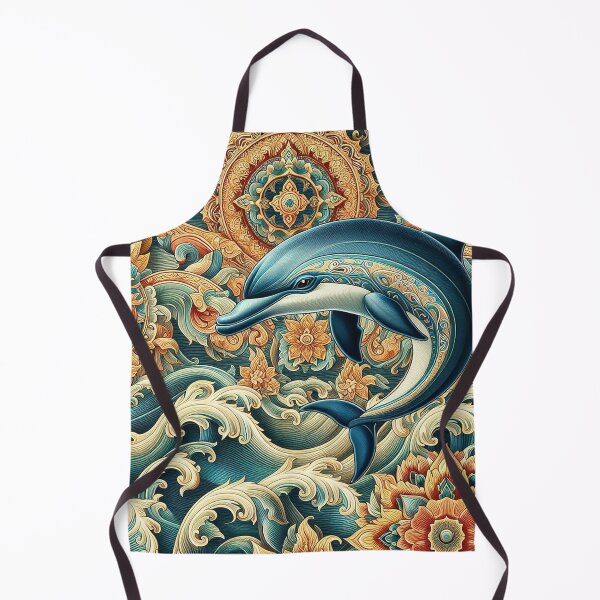 Item preview, Dolphin Among Thai Patterns designed and sold by Vanich-Panich.