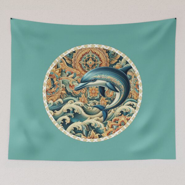 Item preview, Dolphin Among Thai Patterns designed and sold by Vanich-Panich.