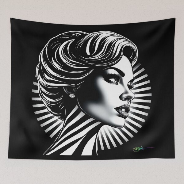 Item preview, She Shows Her Stripes 43 designed and sold by Benito Del Ray.