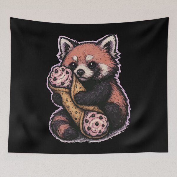 Item preview, Red Panda Cannoli Pastel Goth designed and sold by TomFrontierArt.