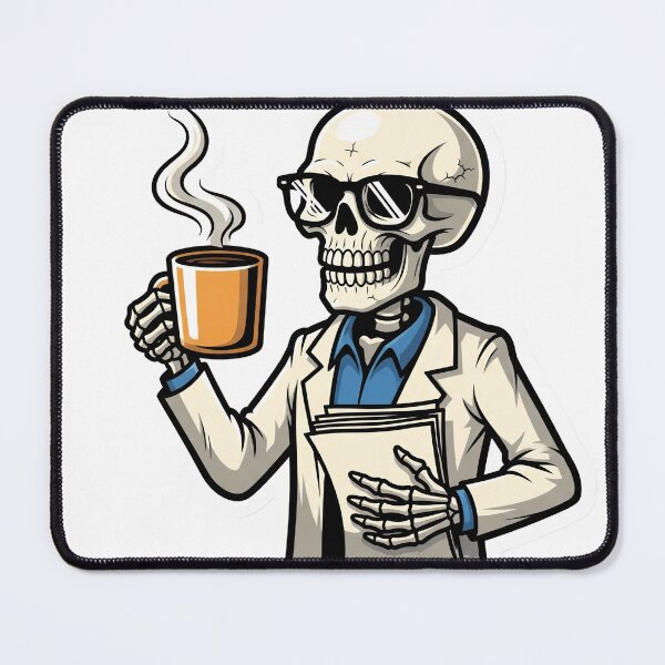Item preview, Funny Skeleton Teacher on Coffee Break  designed and sold by StickyGuys.