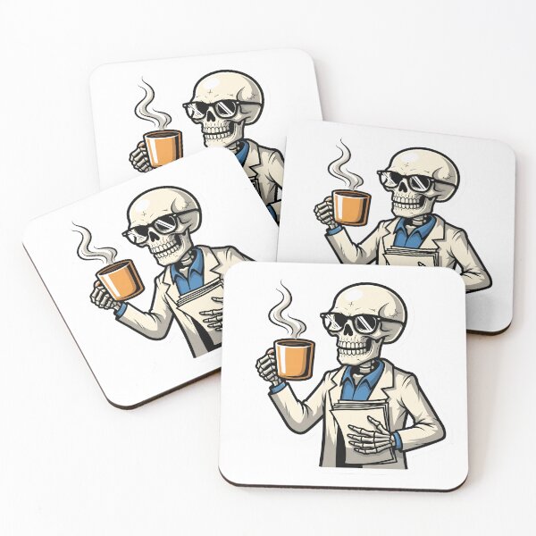 Item preview, Funny Skeleton Teacher on Coffee Break  designed and sold by StickyGuys.