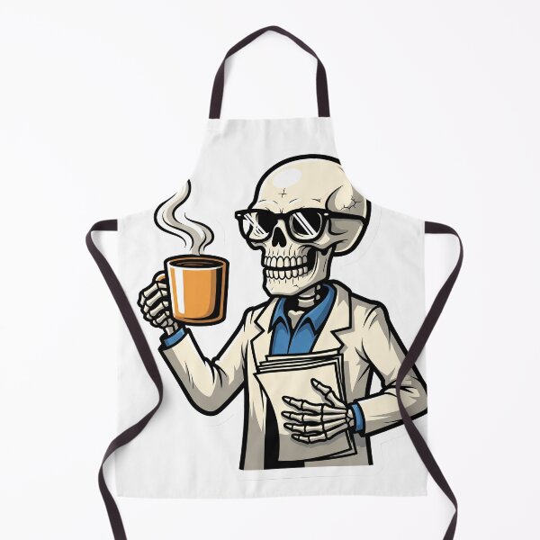 Item preview, Funny Skeleton Teacher on Coffee Break designed and sold by StickyGuys.