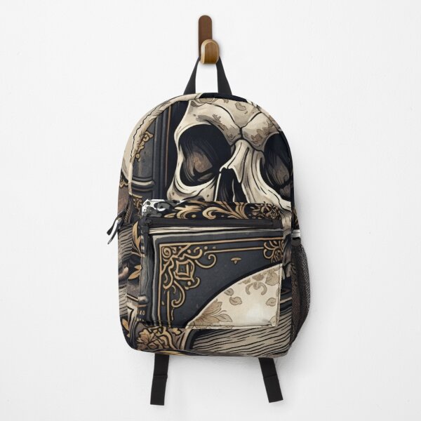 Item preview, Dark Academia Skull and Vintage Books designed and sold by StickyGuys.