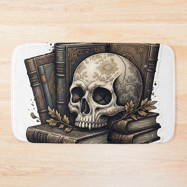 Item preview, Dark Academia Skull and Vintage Books  designed and sold by StickyGuys.