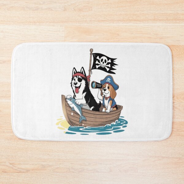 Item preview, Pirate Dogs Sailing the High Seas Cartoon designed and sold by Petpixy.