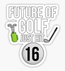 Future Of Golf Just Hit 16 For 16th Birthdays - Gift for 16 Year old Golf players Sticker