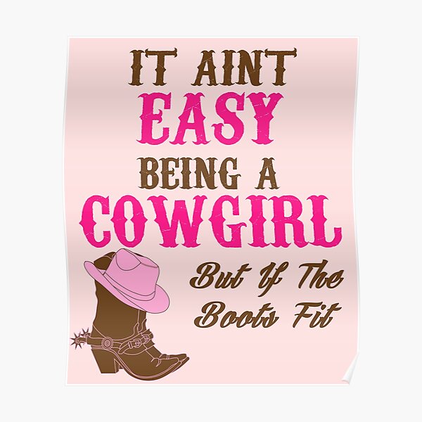 Cowgirl Posters Redbubble
