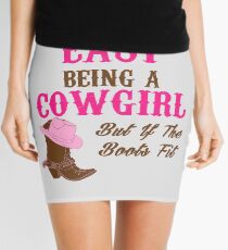 Cute Funny Western Country CowGirl T-shirt for Rodeo Lovers Mini Skirt