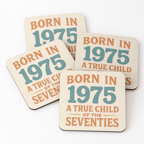 Item preview, Born in 1975 – A True Child of the Seventies designed and sold by TheWonkyEaselCo.