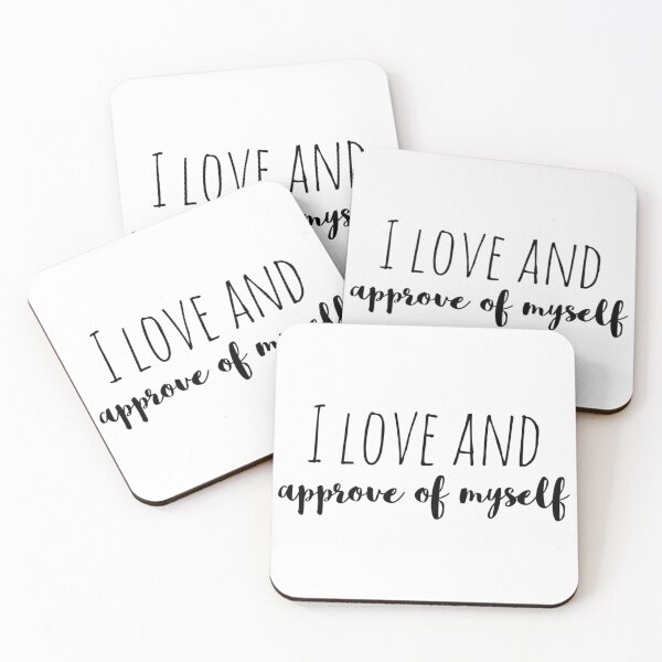 Item preview, I Love and Approve of Myself – Affirmation – Self-Acceptance Typography Design designed and sold by Camila  Ardila.