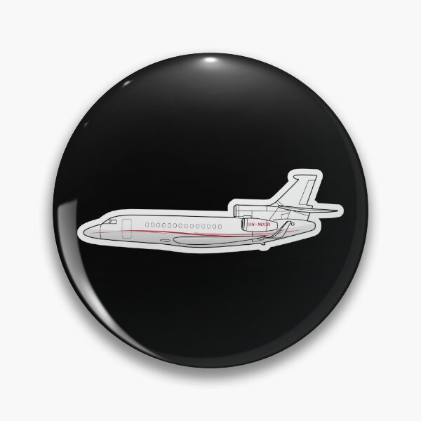 Item preview, Dassault Falcon 7X Triple‑Engine Private Jet Vinyl Sticker White designed and sold by PilotDecals.