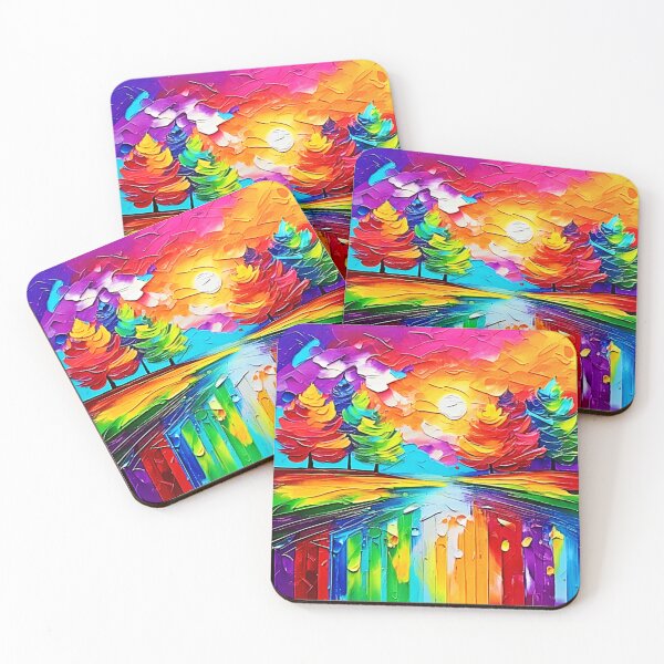 Item preview, Rainbow Forest Sunset Dreams designed and sold by Health And Fitness Posts e-Store.