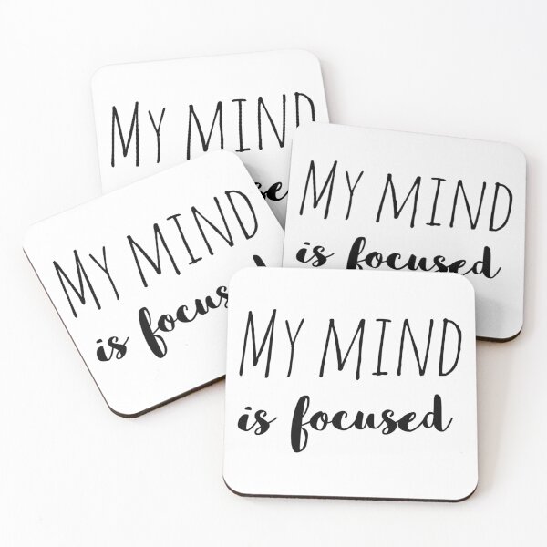 Item preview, My Mind Is Focused – Affirmation – Clarity Typography Design designed and sold by Camila  Ardila.