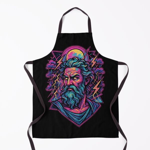 Aperçu de l'œuvre Dieu Zeus Mythologie grecque Rétro Vaporwave créée et vendue par TomFrontierArt.