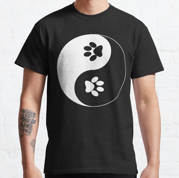 Aperçu de l'œuvre Yin and Yang: Paw prints Cat Dog créée et vendue par kailukask.