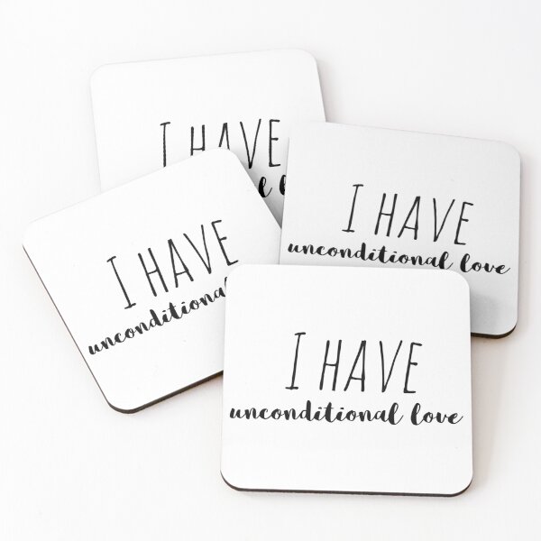 Item preview, I Have Unconditional Love – Affirmation – Pure Heart Typography Design designed and sold by Camila  Ardila.