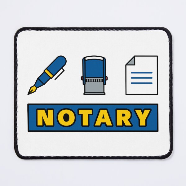 Item preview, Notary Public Icons | Pen, Stamp & Document Illustration Design designed and sold by NotaryLife.