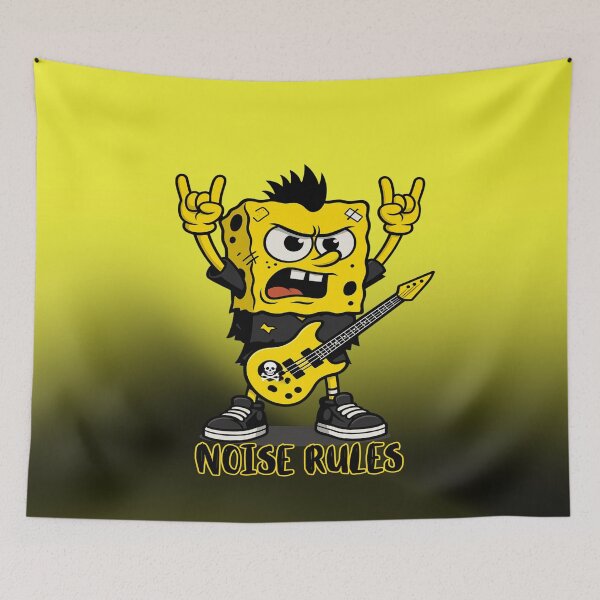 Item preview, Noise Rules | Graphic Crewneck SpongeBob Squarepants designed and sold by skkyfaithArtz.