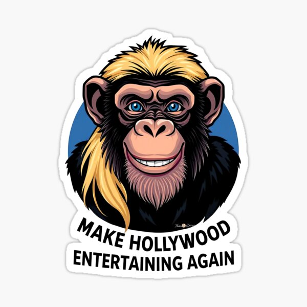 Item preview, Chimpanzee: Make Hollywood entertaining again - by Nadia Russ Design. designed and sold by Nadia Russ Design.
