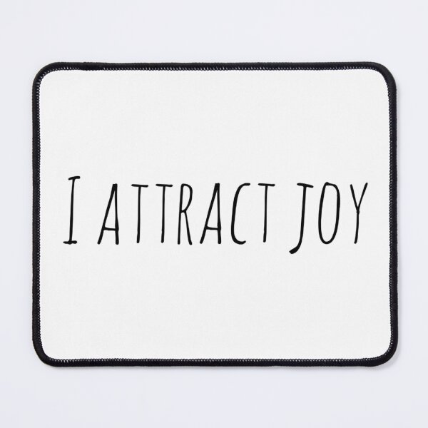 Item preview, I Attract Joy – Affirmation – Daily Delight Typography Design designed and sold by Camila  Ardila.