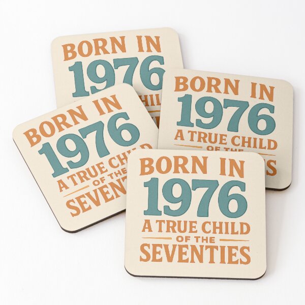 Item preview, Born in 1976 – A True Child of the Seventies designed and sold by TheWonkyEaselCo.