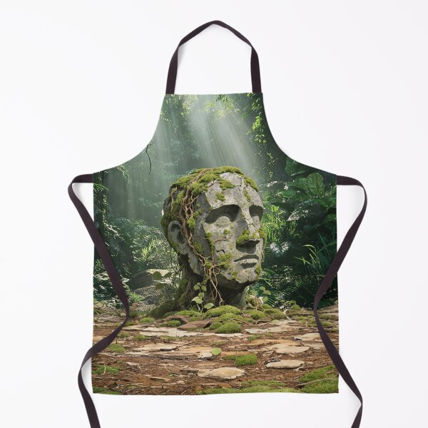 Item preview, Mystical meadow monster stone sculpture in the jungle designed and sold by Made-by-Gus.