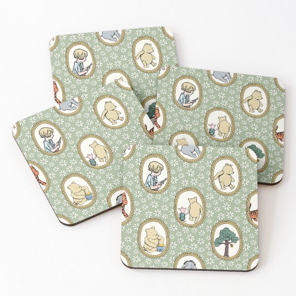 Item preview, Classic Pooh and Friends Picture Wall Frames Sage Green designed and sold by KrisInStitches.