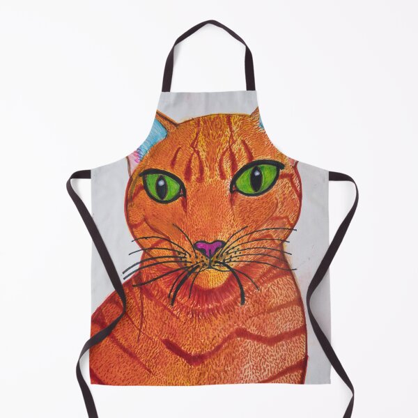 Item preview, Green eyed ginger cat designed and sold by Rebekah Gavra.