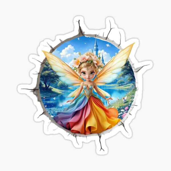 Item preview, The best Enchanting Rainbow Fairy 3D Rip Effect Design designed and sold by TheGaliyaStudio.