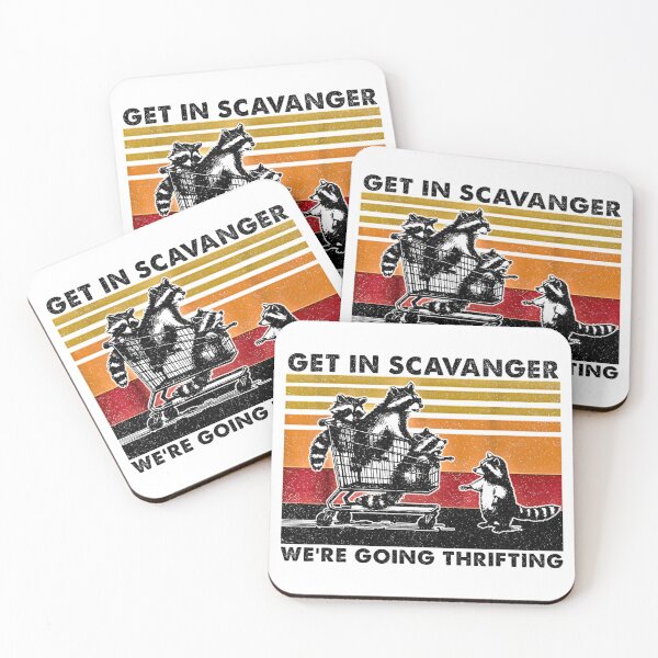 Item preview, Funny Raccoon Thrifting Quote – Get in Scavenger We Are Going Thrifting designed and sold by URGlden.