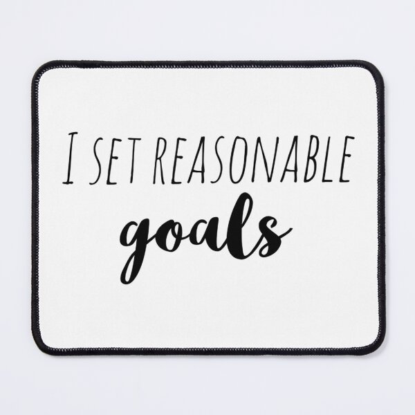 Item preview, I Set Reasonable Goals – Affirmation – Grounded Success Typography Design designed and sold by Camila Ardila.