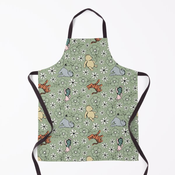 Item preview, Classic Pooh and Friends Floral Sage Green designed and sold by KrisInStitches.