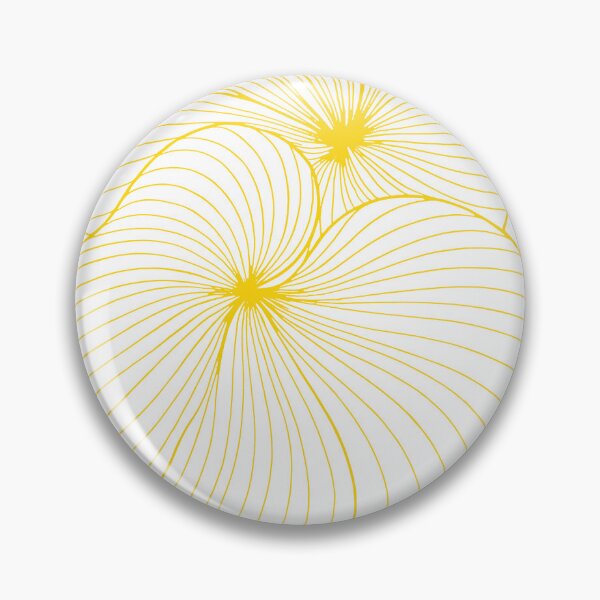Item preview, Yellow Abstract Radiating Line Art Pattern designed and sold by ArtfulWeave.