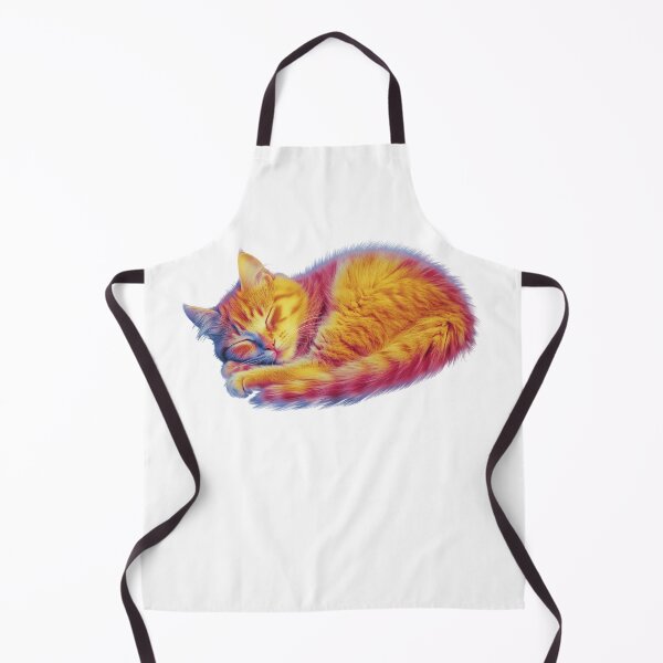 Item preview, Colorful Thermal Style Cat Art designed and sold by olenapetol.