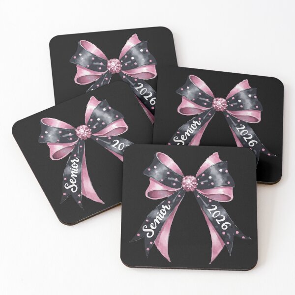 Item preview, Senior Class of 2026 - Pink & Black Coquette Bow designed and sold by FaeryNuff.