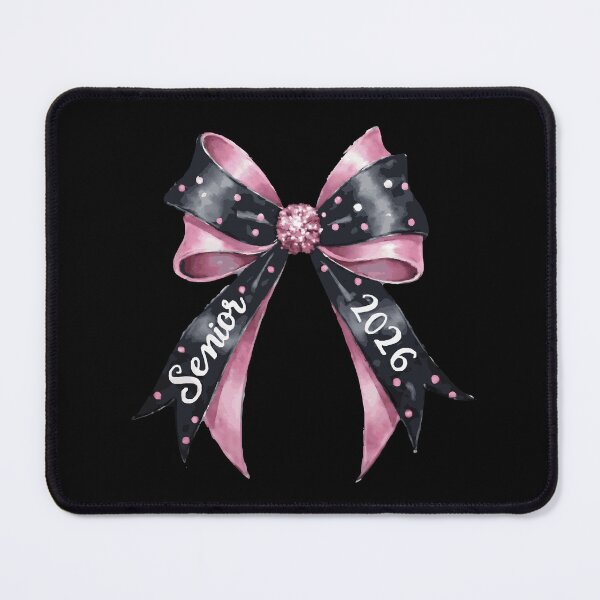 Item preview, Senior Class of 2026 - Pink & Black Coquette Bow designed and sold by FaeryNuff.